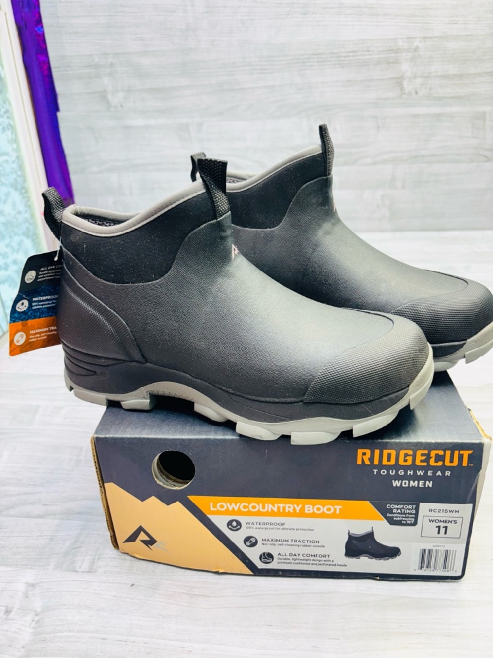 Ridgecut Lowcountry Waterproof Women’s Combat Boots – Black New Size 11